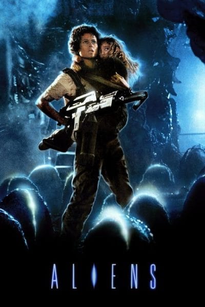 Aliens (1986) - Action Movie Poster
